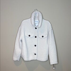 Dex Women's Cream Sherpa Jacket Size XL